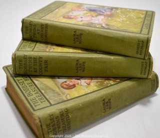 Three Bobbsey Twins Titles: Hardcover circa 1920's