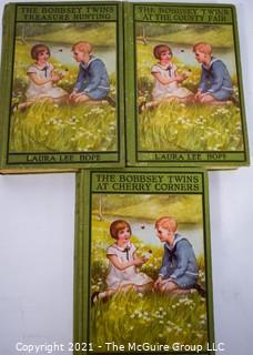 Three Bobbsey Twins Titles: Hardcover circa 1920's