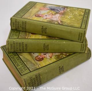 Three Bobbsey Twins Titles: Hardcover circa 1920's