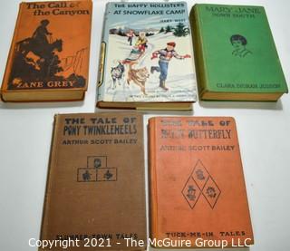 Six Antique/Vintage Children's Books; various Authors