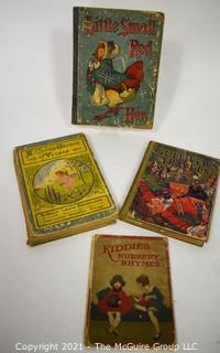 Four Antique Children's Books ~ 1920's : Little Red Hen, Gulliver, etc