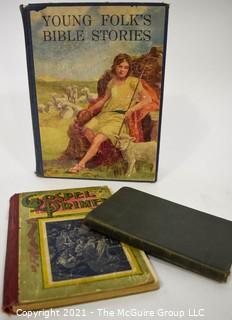 Three Antique/Vintage Children's Bible Story Books