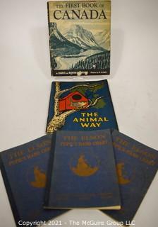 Five Books: Canada Way; Pupils Hand Chart (1932); The Animal Way