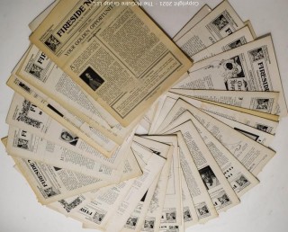 Collection of Fireside News Magazine 1920's Adrian, MI Studios Industries