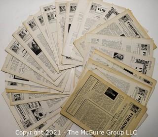 Collection of Fireside News Magazine 1920's Adrian, MI Studios Industries