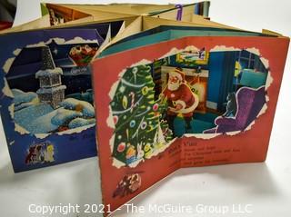 Four Vintage Christmas Books, Including Pop Up Books