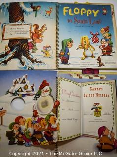 Four Vintage Christmas Books, Including Pop Up Books