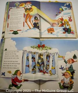 Four Vintage Christmas Books, Including Pop Up Books