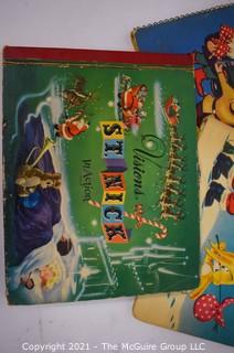 Four Vintage Christmas Books, Including Pop Up Books