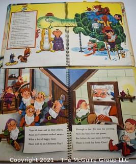 Four Vintage Christmas Books, Including Pop Up Books