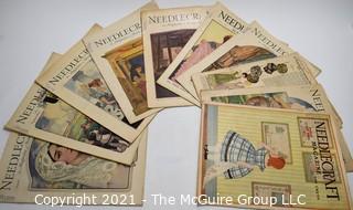 Ten Copies of Vintage Needlecraft Magazine Dated Between 1920 & 1930