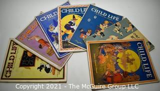 Seven Vintage Children Magazines : Child Life ~1930's Activity Books