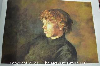 Collection of Calligraphy Books and Book on Andrew Wyeth