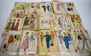 Selection of Vintage Women's Sewing Patterns from Various Names