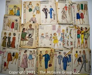 Selection of Vintage Women's Sewing Patterns from Various Names