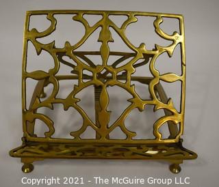 Vintage Brass Easel Style Book Stand