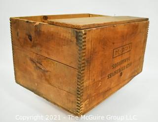 "High Exposives -Dangerous" Finger Jointed Wooden Box; some damage  