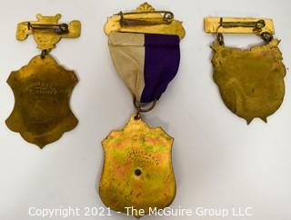 Three (3) Fraternal Organization Medals