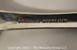 Set of Sterling Silver Flatware by Gorham in the Camilla Pattern; 1160 grams excluding dinner knives (shown separately).  