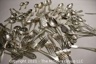 Circa 1900; 91 piece set of Sterling Silver Flatware by Hennegen Bates; 2670 grams excluding dinner knives (but included in set) (Note: Description changed 6.26 @ 9:24am)