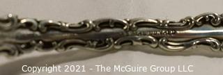 Set of Three (3) J S MacDonald, Baltimore, Engraved Sterling Silver Spoons.  Some Damage to end; 86 g