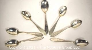 Seven (7) Sterling Silver Spoons by Mealy; 170g