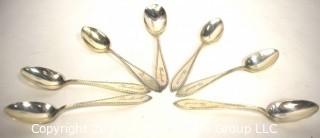 Seven (7) Sterling Silver Spoons by Mealy; 170g