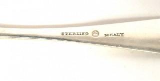 Seven (7) Sterling Silver Spoons by Mealy; 170g