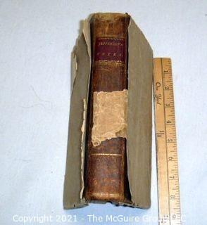 1801 Book "Notes on the State of Virginia" by Thomas Jefferson, 3rd Edition