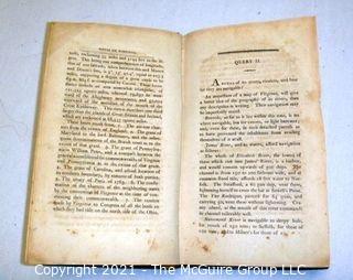 1801 Book "Notes on the State of Virginia" by Thomas Jefferson, 3rd Edition