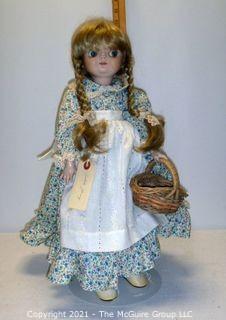 Custom made Character Doll by Isabella Young "Google Eye" w/Egg Basket