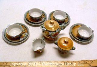 Vintage Lusterware Childrens Porcelain China Tea Set Made in Japan