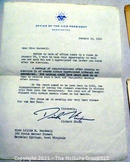 1961 Correspondence from VP Richard Nixon