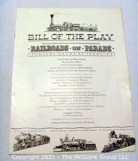 Two (2) Train Ephemera Booklets.  1940 World's Fair Railroads on Parade and B&O Railway Timetable and Map