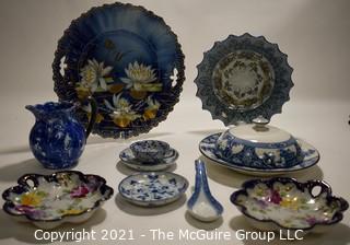 Group of Hand Painted Porcelain Items. 