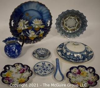 Group of Hand Painted Porcelain Items. 