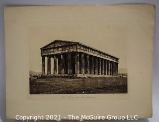 Collection of Black & White Lithograph Book Pages of Landmarks