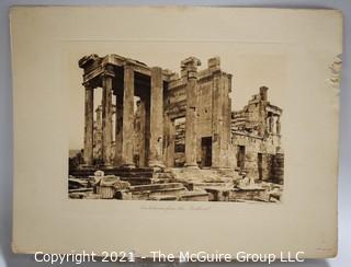 Collection of Black & White Lithograph Book Pages of Landmarks