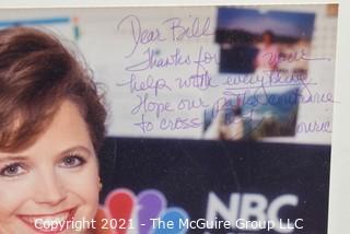 Unframed Signed Color Photo of Katie Couric, Inscribed photo to Bill Caldwell, U.S. Marine Corp.  10" x 13" 