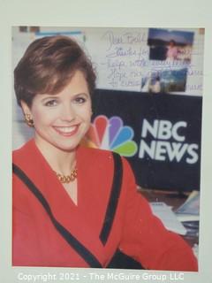 Unframed Signed Color Photo of Katie Couric, Inscribed photo to Bill Caldwell, U.S. Marine Corp.  10" x 13" 