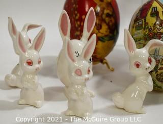 Group of Vintage Easter and Easter Egg Items. 