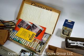 Group of Vintage Grumbacher Artists Supplies 