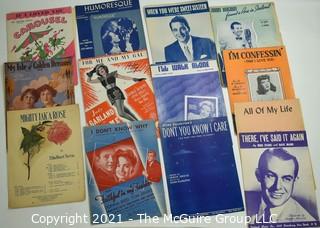 Grouping of Vintage Sheet Music