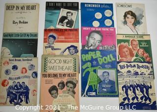 Grouping of Vintage Sheet Music