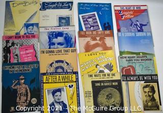 Grouping of Vintage Sheet Music