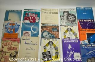 Grouping of Vintage Sheet Music