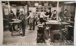 Vintage Photo: Shop Class in Berkeley Spring WV circa 1940's