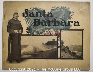 1907 Antique Souvenir Picture Book of Santa Barbara"The Gem City of the Western Sea".