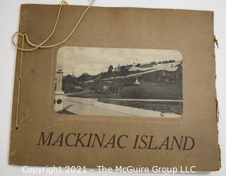 Vintage Souvenir Picture Book of Mackinac Island, Michigan, circa 1900; published by L.E. Edwards