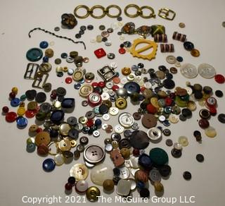 Collection of Vintage Sewing Buttons.